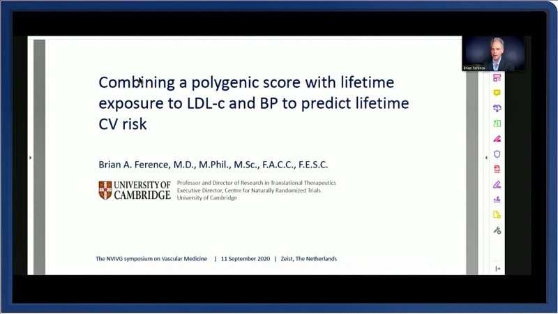Combining a polygenic score with lifetime exposure to LDL-c and BP to predict lifetime CV risk