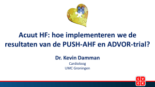 Bekijk de slides van de presentatie van dr. Kevin Damman, gehouden tijdens de Voorjaarsbijeenkomst Hartfalen 2024.
